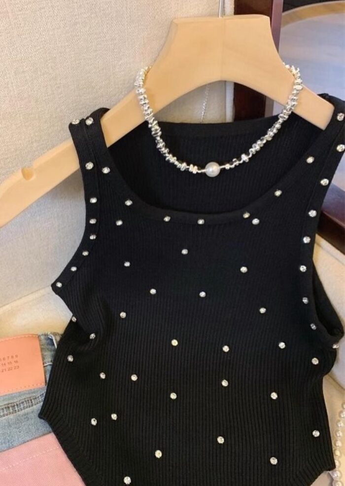 ⁦RHINESTONE TOP⁩ - الصورة ⁦2⁩